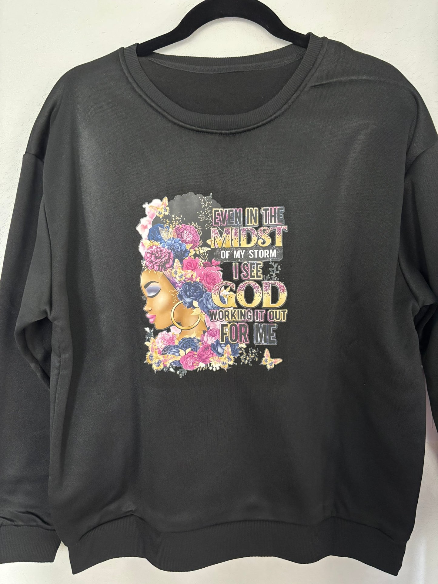 Solid Round Neck Pullover