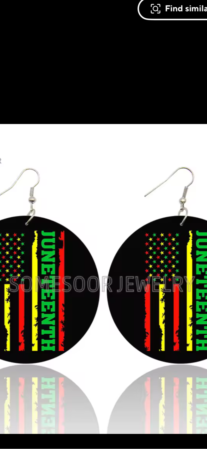 Wood Round Earrings
