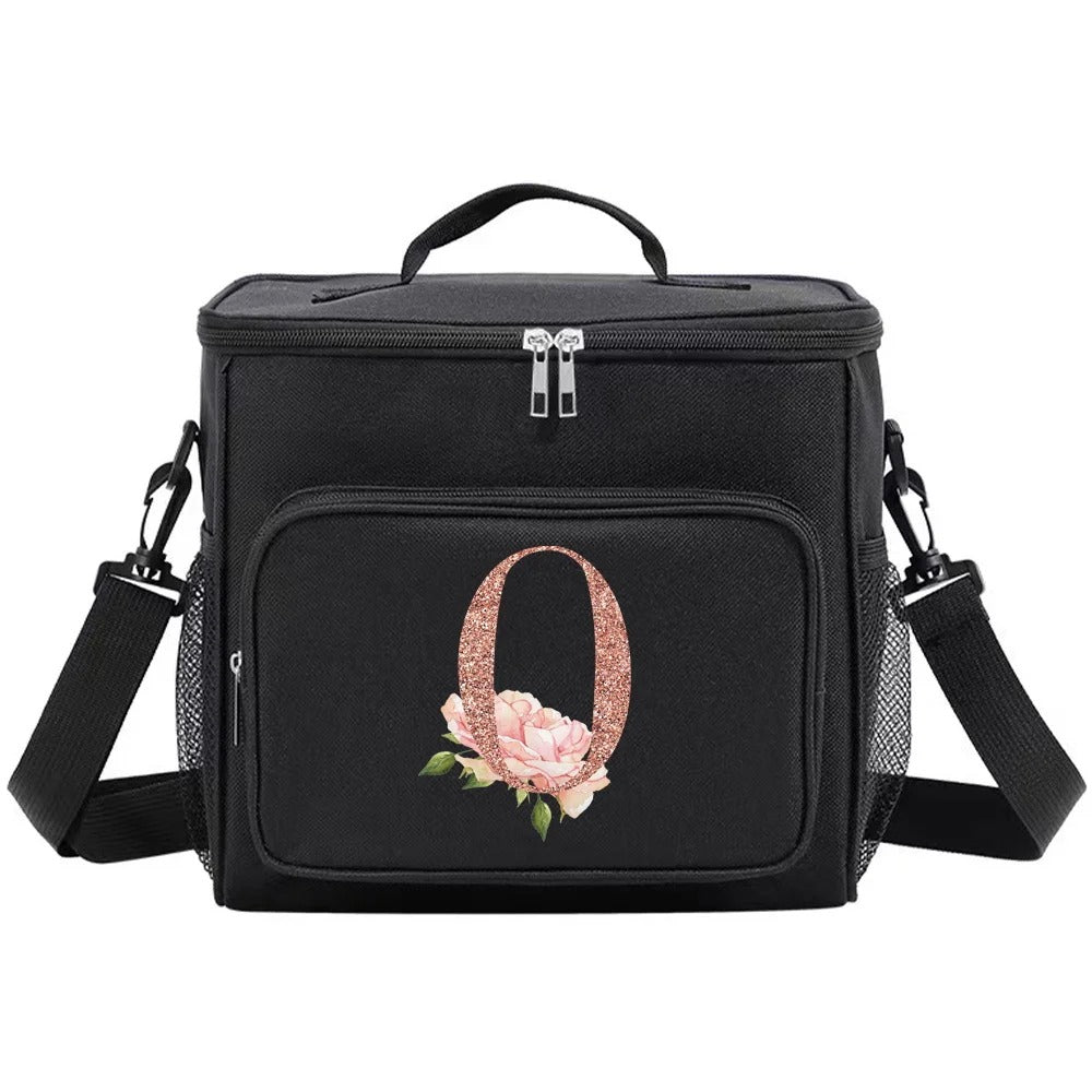 MONOGRAM BLACK LARGE LUNCH BAG