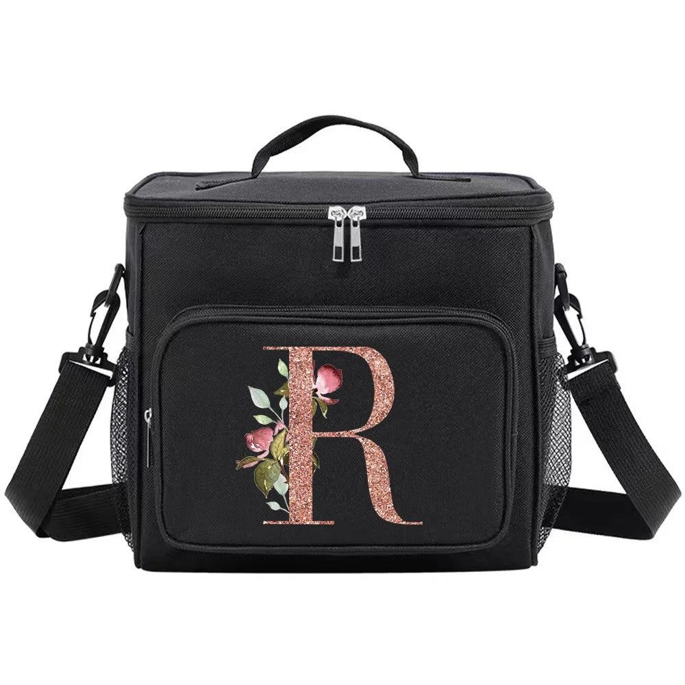 MONOGRAM BLACK LARGE LUNCH BAG