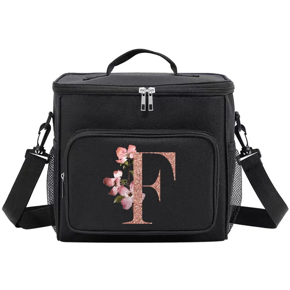 MONOGRAM BLACK LARGE LUNCH BAG