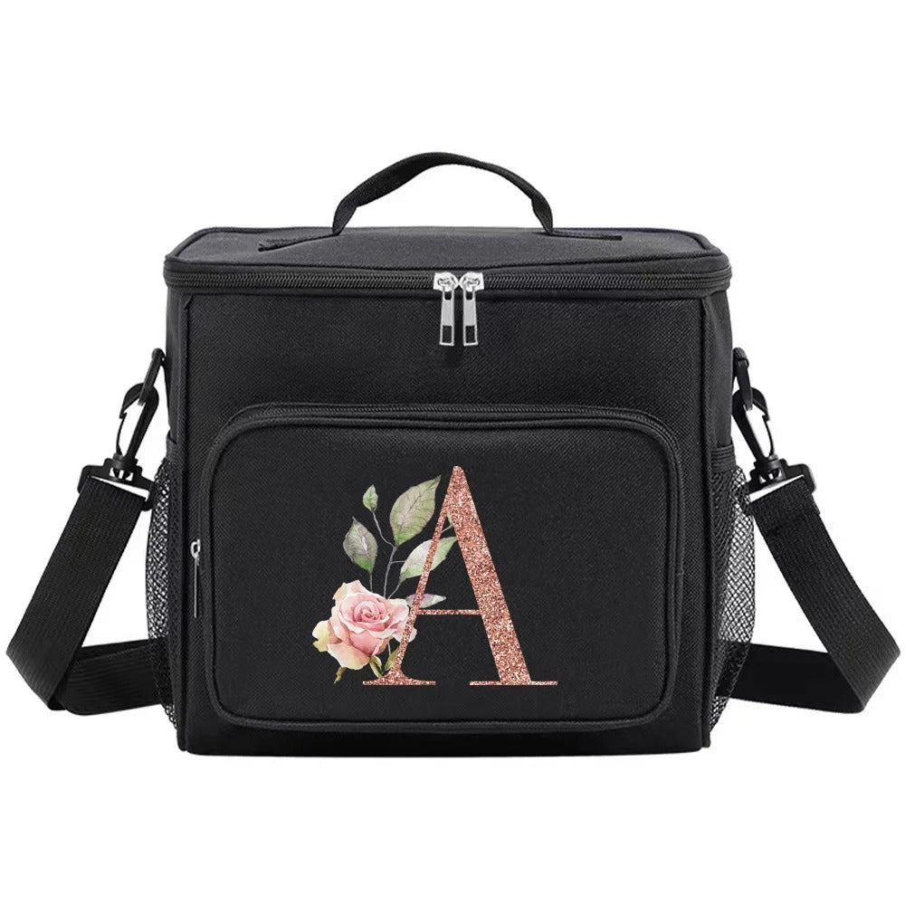 MONOGRAM BLACK LARGE LUNCH BAG