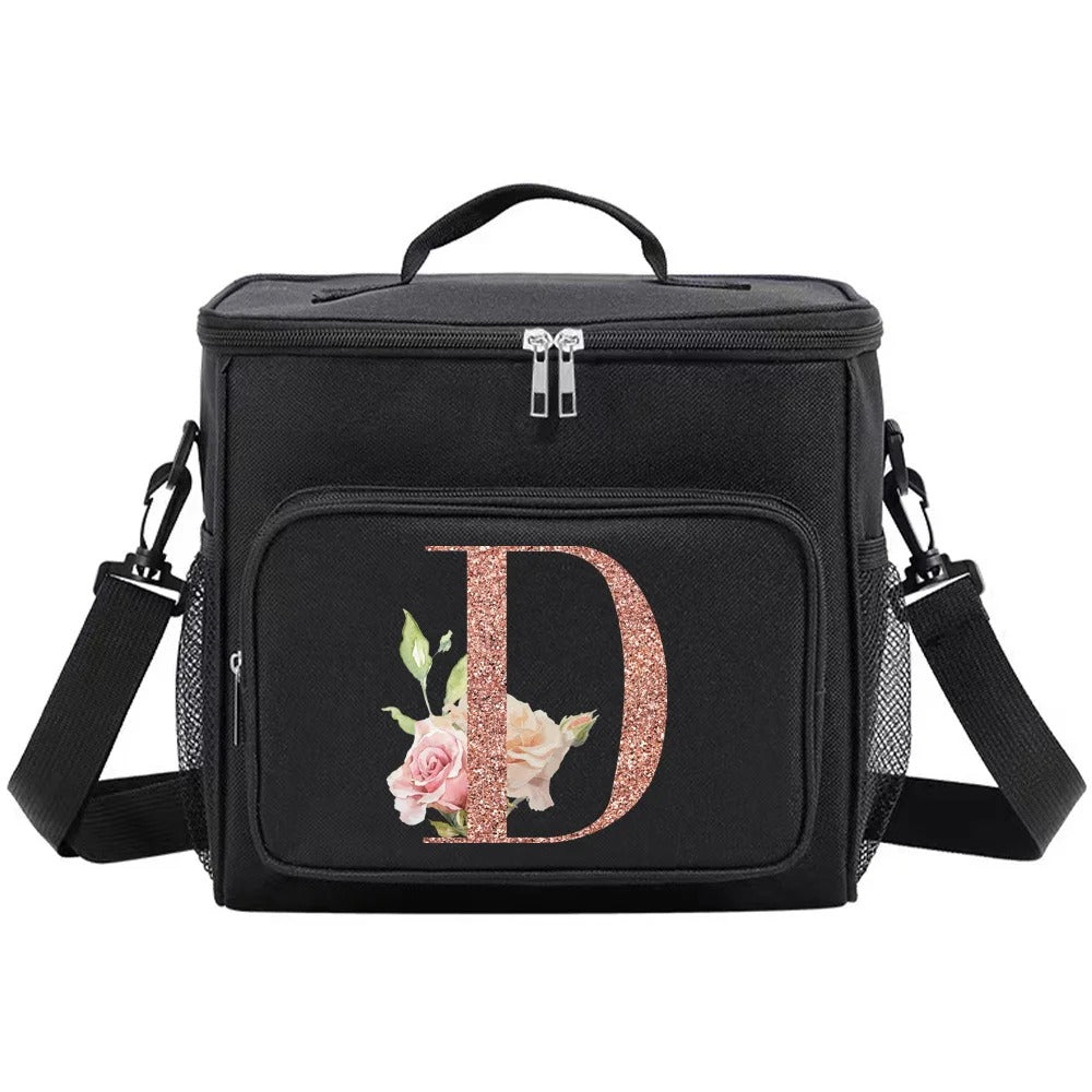 MONOGRAM BLACK LARGE LUNCH BAG